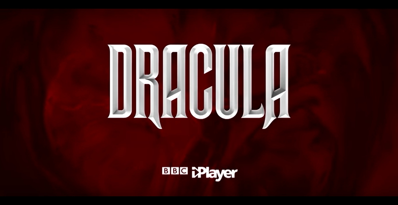 Logotipo da série Dracula, coprodução da BBC e da Netflix.